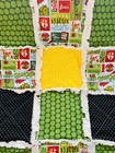 Christmas Grinch Holiday   Rag Quilt Throw   45 X 45  New
