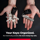 Keysmart Rugged Compact Key Holder Black