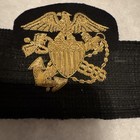 Wwii U s Navy Public Health Service  usphs  - Officer s Bullion Hat Badge Usn