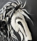 Equine Art 3d Horse Painting Mixed Media By Pineda Modern And Expressive 
