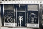 Vintage 1920s Auto Tire Repair Shop Photo Lock Haven Pa Firestone Vulcanizing