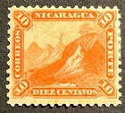 Travelstamps  Nicaragua Stamps Scott  6 - 10c Liberty Cap On Mountain Mint Mogh
