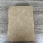 Bible Cover Case Women Pu Leather Detachable Wristlet Strap Brown Fits Large