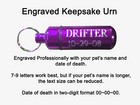 Engraved Pet Cremation Keepsake Urn Memorial W  Paw Print Charm Dog Cat Any Pet
