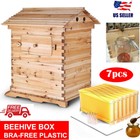 Full Set Cedarwood Super Brood Beekeeping Box   7 Pcs Free Honey Bee Hive Frames