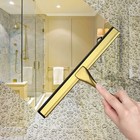 Hiware Multi-purpose Shower Squeegee  Brass And Stainless Steel  10-inch