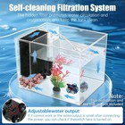 Betta Fish Tank Small Aquarium 1 Gallon Self Cleaning Fish Tank Starter Kit