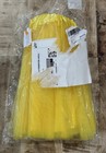 Girls Ballet Dance Tulle Tutu Skirt Elastic Waist Ballerina Dancewear Yellow 5-8