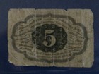 1862 1st Issue 5 Cents Fractional Currency Circulated Postage Note