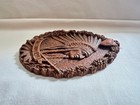 Rare Antique Lake Carlos State Park Gift Tag Travel Souvenir Mn Chief Bust