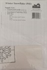 Pine Mountain    p41 - Winter Snowflake  Punch Needle   Fabric   Instructions