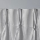 Set Of 2  84 x54   Loha Linen Pinch Pleat Window Curtain Panel White