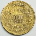 1924 Brazil 1000 Reis Km  525 Circulated Condition