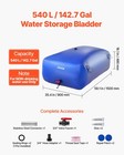 Vevor 142 7 Gal Collapsible Water Storage Bladder 1000d Pvc Water Storage Bag