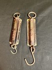 2 Vintage  Balance Scales Brass Chatillon 25    Central Scientific 8oz Pre Owned