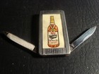 Circa 1960s Kentucky Tavern Bourbon Celluloid Money Clip pocket Knife