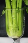 Antique Mouth Blown Glass Etched Celery Vase Polished Pontil Mark 19th Century