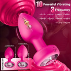 3pcs Anal Training Kit Adult Sex Toys  Silicone Vibrating Butt Plug With 10 Vibr