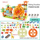 Newest Big Size Turntable Marble Race Run Building Blocks Creative Piano Diy Fun