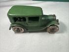 Vintage Arcade Cast Iron Sedan 1930   s Good Shape Green Freeport