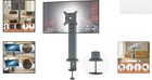 Adjustable Desk Monitor Arm For 13-32  Screens - 77 Lbs Capacity  Black Design