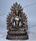 Long Life Buddha Amitayus Statue Fine Cast Brass Tibetan Buddhist 9 84  