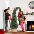 6 Ft Prelit Bent Christmas Tree  Whimsical Xmas Tree Slim Mountain Fir 200 Leds