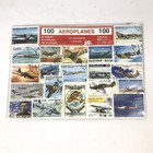 100 Aeroplanes Genuine Circulated Airplane Stamps- Random Lot As Shown