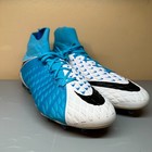 Nike Hypervenom Phantom Iii Df Fg Soccer Cleat Blue Acc  860643-104  Size 12 5