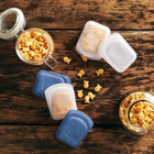 Stasher Premium Silicone Reusable Food Storage Pocket 2-pack  Clear   Deep Ocean
