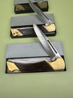 Lot Of 3 Vintage 1980s Valor Japan Wood Handle Lockback Folding Knives Big Steer