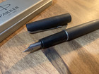 Parker Frontier Matte Black Fountain Pen  f fine 