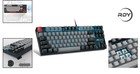 75  Compact Tkl Mechanical Gaming Keyboard - Blue Switch  Led Backlit Grey black