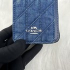 Coach Zip Card Case With Quilting Car26 Nwt