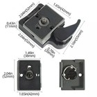 2xquick Release Clamp Adapter plate For Manfrotto 200pl-14 323 Rc2 Tripod Z8b8