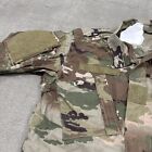 Us Army Jacket Mens Medium Long Green Camo Combat Uniform Coat Military Rip Stop