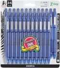 Z-grip Retractable Ballpoint Pen 1 0mm Medium Point Bold Blue Ink 24-pack New