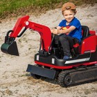 Joyldias Red 360   12v Battery Kids Ride On Excavator   Bulldozer W mp3 remote