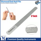 Double Sided Nail File Compatible With Diamond Deb Style Manicure Pedicure 6pcs