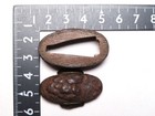 Sword Fittings Iron Carved Fuchi Kashira Edo Meiji Era Japan Antique Koshirae