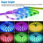 32ft Flexible 3528 Rgb Led Smd Strip Light Remote Fairy Lights Room Tv Party Bar