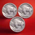 Lot Of 3 Buffalo Nickel Coins With Full   Different Dates Fast Shipping
