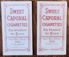 1909-11 T206 Card Lot 2 Engle Evans Sweet Caporal  Series 350 Factory 30 Nice