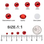 Flatback Rhinestones Bulk  14400pcs Lt siam Rhinestones For Clothes Diy Decor   