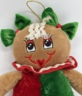 Dan Dee Collectors Choice Gingerbread Cookie Plush Red Green Brown Hanger