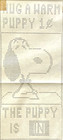 Original Vintage Snoopy  peanuts  Early Computer Print-out Poster Circa 1980 s
