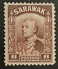 Travelstamps  1934 Sarawak Stamps Sc  118- 8c Sir Charles V  Brooke Mint Mogh