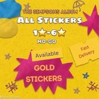 Monopoly Stickers Go 1    - 6 Golden Blitz  Partners Event   fast Sending Mogo