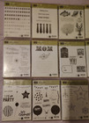 Lot Of 11 Stampin  Up  Cling   Rubber Stamp Sets - Card Making scrapbooking  5