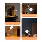 Led Reading Book Light W clip Flexible Usb Rechargeable Bed Travel Desk Laptop